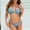 Light Blue, variant on BONIXOOM Plus Size Swimsuit For Women Halter Elastic Solid Bikinis Bikini Summer Swimwears on Clearance Light Blue Size 8