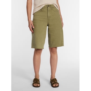 Time and Tru Women's Barrel Bermuda Shorts, Sizes 0-20