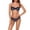 Dark Blue, variant on Babysbule Swimsuits for Women Ladies Women's Bathing Suit 2 Piece Stripe Stitching Bikini Bottoms Swimsuits For Women