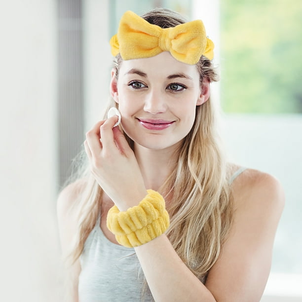 Pisexur Belleza Maquillaje Pulsera de lavado facial con práctica correa para el cabello y la muñecapara mujeres y hombres