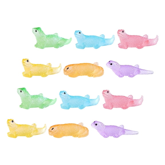 BESTYASH Lizard Figurines in Assorted Colors, Realistic Resin with Glowing Effect for Outdoor and Indoor Decor
