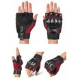 thumbnail image 4 of Madmotor Demi-Doigt, Joint d'Extérieur en Acier L, Gants de Moto en Alliage d'Acier Rouges pour Hommes, 4 of 8