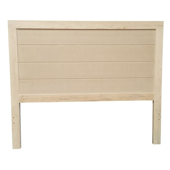 Cabecera Para Cama Matrimonial Muebles GM Modelo Duela Pata Delgada Madera de Pino Sin Pintar