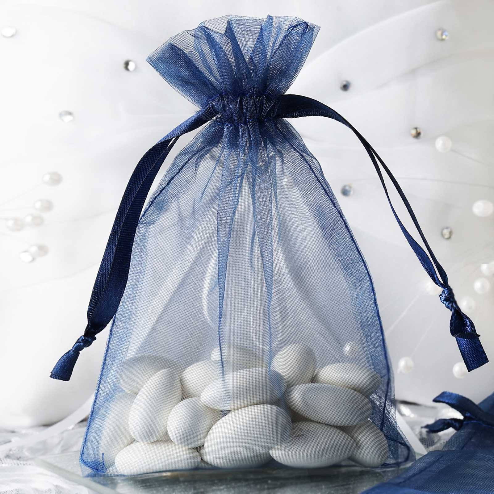 10Pcs Organza Wedding Party Favor Gift Candy Sheer Bags Jewelry Pouch 