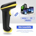 thumbnail image 2 of Qiilu Wireless 2.4GHz Hand Held Barcode Scanner With USB Receiver, 2 of 7