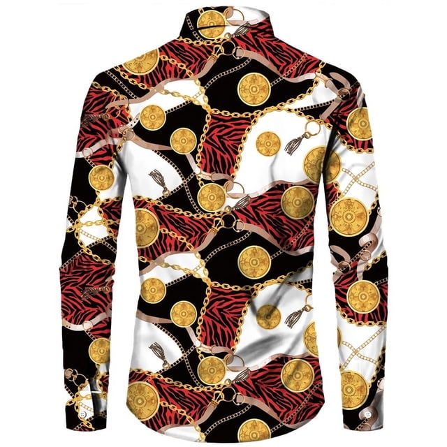 Nuevas camisetas para hombre, estilo retro, de lujo, para fiesta de graduación, con botones luminosos, para discoteca, moda de tendencia, camisas de manga larga con cuello en V, ropa para hombre