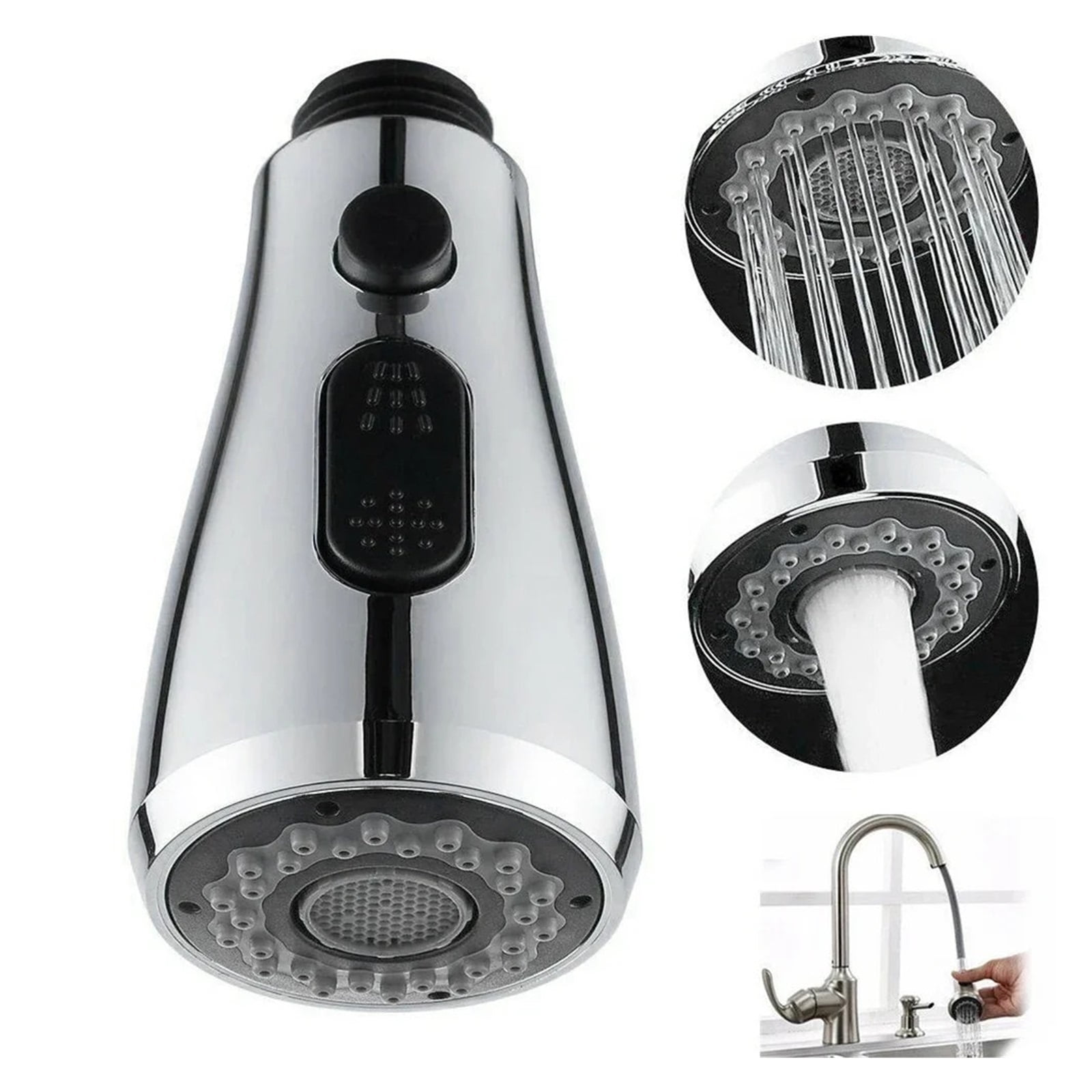 Kitchen Faucet Aerator Extender Pull Out Spray Head Replacement Sprayer Universal ,Tankless Design