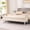 Beige, variant on Newest 67.91" Wide Velvet Storage Bench with Armrests, Upholstered Soft Bench for Living Room & Entryway, Beige