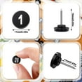 thumbnail image 2 of Duslogis 100 Pcs Numbered Push Pins 100 Sequential Thumb Tacks Flat Tacks Push Pins with Numbers 11 mm Diameter 16 mm Length Thumbtacks for Maps, Presentations, Photo, Poster (Black), 2 of 7