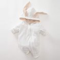 thumbnail image 5 of 0-18M Newborn Unisex Baby Boy Girl Rabbit Romper Cotton Cute Bunny Long Sleeves Zipper Hoodie Infant Bodysuits Jumpsuit Outfit, 5 of 9