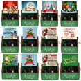 thumbnail image 3 of Caja de música de manivela manual de madera, tema musical de Feliz Navidad, caja de música de Parque jurásico, decoración de fiesta de Navidad, árbol de Santa Claus, regalos de cumpleaños, 3 of 4