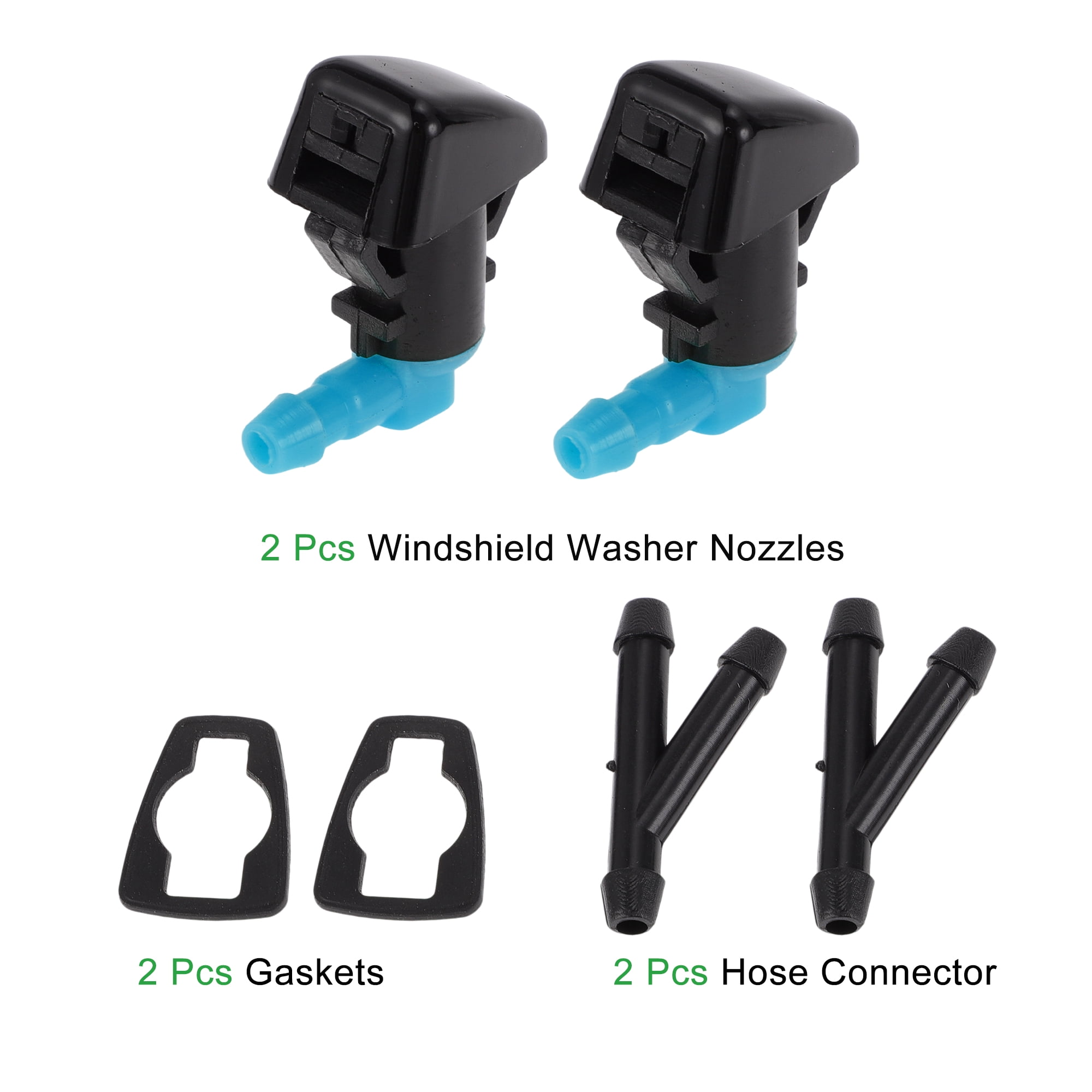 Unique Bargains Washer Nozzle for Ford Edge 2011-2015 Black,Blue Plastic 1 Set