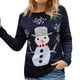 thumbnail image 2 of Suéter de Navidad, suéter de Navidad para mujer, suéter redondo para mujer, suéter de Navidad para mujer, diseño elevado, 2 of 8