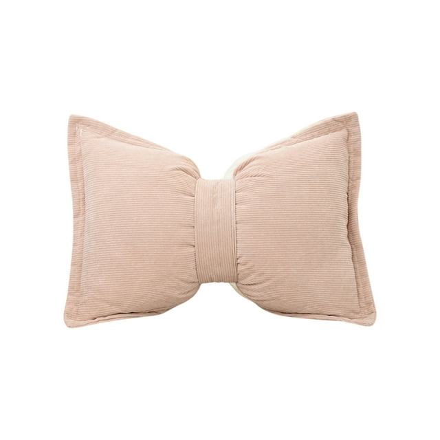 Lumbar Pillow for Chair,Cotton and Linen Pillow Solid Color Sofa Pillow Cushion Two-Purpose Bow Pillow Lumbar Pillow 19.6X11.8 Inches Mothers Day Gift,Cushions for Sofa