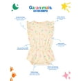 thumbnail image 6 of Garanimals Baby Girl Cotton Short Sleeve Rompers, Graphic Prints, 2-Pack, 0–24M, 6 of 8