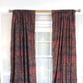 thumbnail image 2 of RLF Home Espadas 100% Cotton Rod Pocket Window Curtain set of 2 Panels 100" x 84" Burgundy, 2 of 6