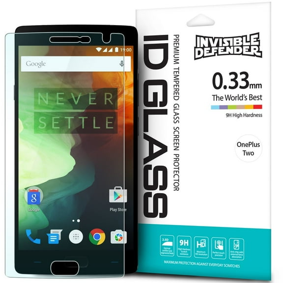 Oneplus 2 Screen Protector- Invisible Defender Glass [TEMPERED GLASS] The Ultimate Crystal Clear Shield for High Definition Quality