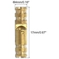 thumbnail image 2 of Unique Bargains Invisible Brass Barrel Hinges, 40 Pack 4x17mm Brass Concealed Hinges Cylindrical Hidden Small Barrel Hinges, 2 of 5