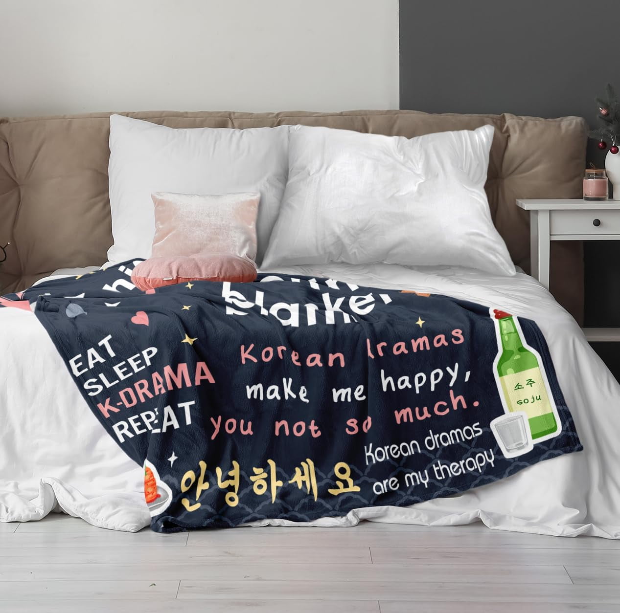 Korean Drama Gifts Korean Gifts for Women K Drama Gifts for Women Kdrama Merch K Drama Korean Drama Blanket 60x50in Korean Blanket K Pop Gifts Teen Girl