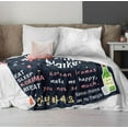 thumbnail image 4 of Korean Drama Gifts, K Drama Gifts for Women, Korean Gifts, Korean Gifts for Women, K Drama Merch, Korean Stuff, K Pop Gifts Teen Girl, K Pop Gifts for Women Throw Blanket 60x50in, 4 of 6