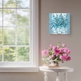 thumbnail image 4 of Framed Canvas Wall Art for Living Room Blue Eucalyptus Leaves Wall Decor, Floral Vase Stripes Aesthetic Paintings for Bedroom Office Kitchen Bathroom, Ready to Hang Artwork Wall Pictures 8x8 Inch, 4 of 9
