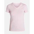 thumbnail image 5 of Time and Tru Women's Slim V Neck Tee with Short Sleeves, Sizes XS-XXXL, 5 of 5