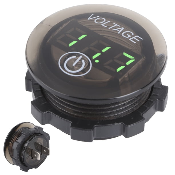 Medidor De Voltaje, Medidor De Voltaje Digital Voltímetro Digital De LED Universal Medidor De Voltaje Medidor De Batería De Automóvil Medidor De Voltímetro Digital 12-24 V Con