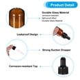 thumbnail image 3 of Uxcell 120ml Dropper Bottle, 2Pcs Glass Leakproof Essential Oils Liquid Perfume Container with Gold Eye Dropper, Amber, 3 of 5