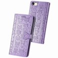 thumbnail image 3 of Funda Cartera FOXDOCK para iPhone 8/7 , Flip PU con Relieve de Gatos y Perros, Tarjetero y Soporte, 3 of 6
