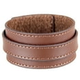 thumbnail image 4 of EHJRE Fashion Wide Cow Leather Wristband Cuff Bracelet Bangle Women Jewelry Brown, 4 of 9