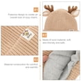 thumbnail image 2 of Gorro de punto grueso para niños Astas Gorro de lana cálido Gorro de punto para bebé (Caqui adecuado para bebés de 3 a 24 meses), 2 of 5