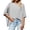 Gray, variant on Summer Short Sleeve Oversize Solid Color T Shirt Women Loose Tops