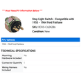 thumbnail image 2 of Stop Light Switch - Compatible with 1955 - 1964 Ford Fairlane 1956 1957 1958 1959 1960 1961 1962 1963, 2 of 2