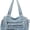 Light Blue, variant on Sunyuer Women Vintage Washed Denim Shoulder Bag, Multi Pockets Large Capacity Hobo Tote Purse, Detachable Adjustable Crossbody Strap Casual Denim Handbag for Daily Commute Travel