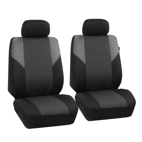 FH Group Timeless Cross Weave Seat Covers Fit For Car Truck SUV Van - Front Seats