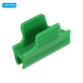 thumbnail image 3 of Uxcell Greenhouse Clamps Garden Film Row Cover Clips for 8mm Pipe, Green, 40 Pack, 3 of 5