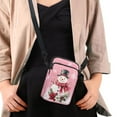 thumbnail image 2 of XYZCANDO Snowman Mini Cross Body Bag Christmas Small Crossbody Bags for Women Fashion Cell Phone Purses Multipurpose Shoulder Handbag Small Phone Purse with Adjustable Strap Pink, 2 of 6