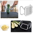 thumbnail image 4 of 5-in-1 Stainless Steel French Fry Cutter & Potato Slicer - Interchangeable Blade Kitchen Tool Weird Kitchen Gadgets - Manual Vegetable Chopper for Apple, Carrot & Crinkle Fries, 4 of 8