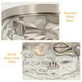 thumbnail image 4 of Vintage Flush Mount Ceiling Light With Clear Hammered Glass Brushed Nickel Light Fixtures 2-Lights Farmhouse Ceiling Light Antique Ceiling Light for Kitchen Dining Room Hallway 9.84"D, 4 of 9