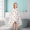 thumbnail image 6 of Princess Carriage Castle Pattern Hooded Bath Towel，50"x30" for Ages 3 To 12 Kids, Quick Dry Lightweight Soft Microfiber Hood Beach Towel Cover Up for Kids, 6 of 7