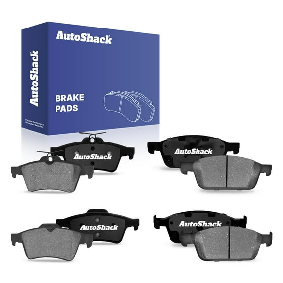 AutoShack Front & Rear Ceramic Brake Pad Set for Ford, Escape 2013-2016 Transit Connect 2014-2023, AWD FWD L4 1.6L 2.0L 2.5L