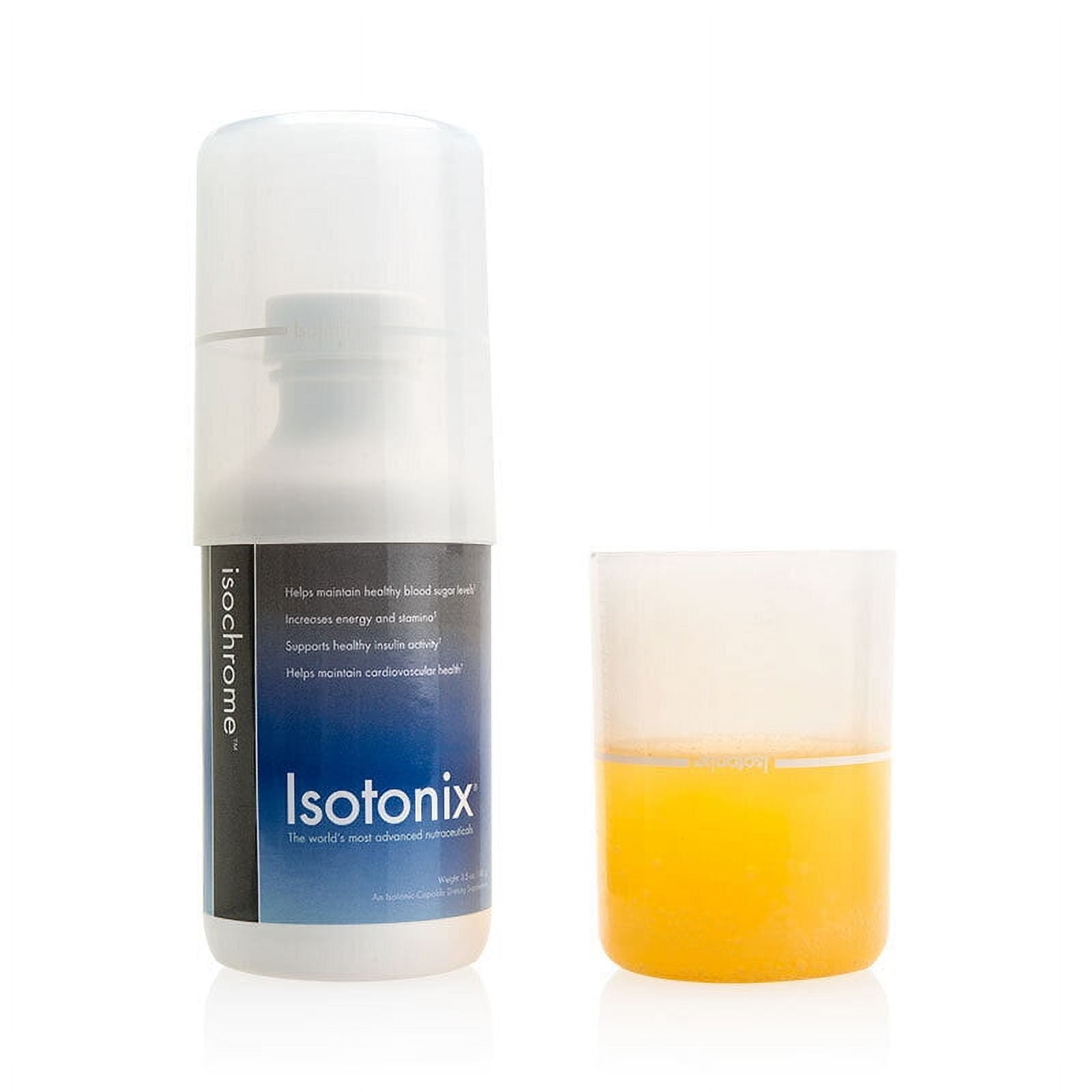 Isotonix Isochrome Supplement - Energy, Focus, Supports insulin activity, Lipase, Coenzyme Q10, Chromium, L-Carnitine, Vegan, Gluten-Free, 100% Isotonic Formula