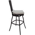 thumbnail image 3 of Outdoor or Indoor Counter 26" Bar Stool - Elon  - White Fabric - Black, 3 of 5