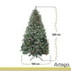 thumbnail image 5 of Árbol De Navidad Nevado Premium * Con Berries Y Piñas * Arizona Cypress De 2.2m De Alto Artego Thin Flocked Nevado Pino Artificial Frondoso + Maleta Transportadora Christmas Tree Decoración Navideña Artego con accesorios piñas y cerezas incluye maleta - 220cm, 5 of 8