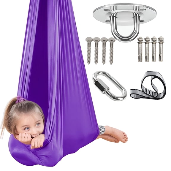 BESTSKY Sensory Swing For Kids And Adult Indoor Cuddle Swing Outdoor Has Calming Effect On Child For Children With Special Needs Sensory Integration