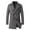 75#Gray, variant on Dwaogom Men's Classic Notched Collar Double Breasted Wool Blend Pea Coat