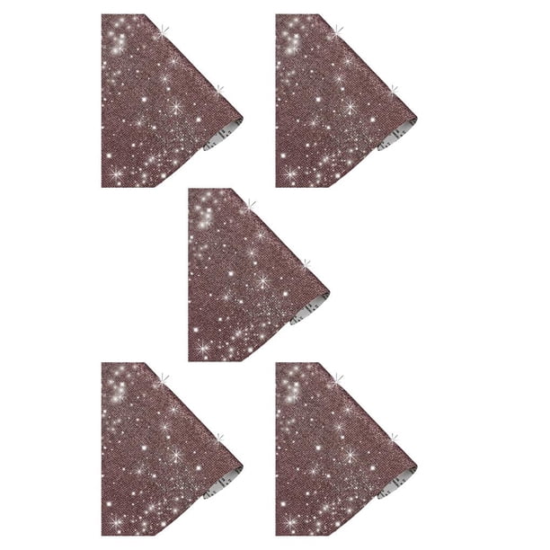 Riwesomey Rhinestone Sheets Strong Stickiness Sticker Decorative DIY Crafts Car Supplies Exquisite Accessories Decorations for Phone Cristal violeta claro (12*20 CM) SS8 5piezas
