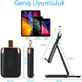 thumbnail image 3 of Katlanabilir Tablet Standı Taşınabilir Telefon Standı Tablet Standı Yeşil, 3 of 5