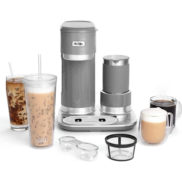 Mr. Coffee 4in1 SingleServe Latte Lux Iced and Hot Coffee Maker with