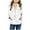 Z9-White, variant on Shadoumai Back To School Clothes For Teen Girls Girls Hooded Cardigan Coat With Diy Hand Painted Patch Pocket Zipper For Children Stylish Warm Outerwear
